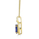 1.43ct Tanzanite Pendant with 0.17tct diamonds set in 14K yellow gold
