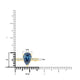 4.81ct Blue Zircon Ring with 0.14tct Diamonds set in 14K Yellow Gold