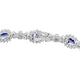 4.75tct Tanzanite Bracelet with 5.59tct Diamonds set in 14K White Gold