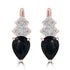 0.5tct Sapphire Earring with 0.1tct Diamonds set in 14K Yellow Gold