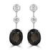 5.54tct Tanzanite Earring with 0.04tct Diamonds set in 14K White Gold
