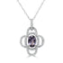 0.78ct Spinel Pendant with 0.33tct Diamonds set in 14K White Gold