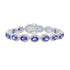18.19tct Tanzanite Bracelet with 2.61tct Diamonds set in 14K White Gold