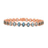 10.88tct Aquamarine Bracelet with 0.51tct Diamonds set in 14K Rose Gold