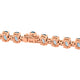 10.88tct Aquamarine Bracelet with 0.51tct Diamonds set in 14K Rose Gold