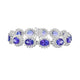 25.46tct Tanzanite Bracelet with 5.94tct Diamonds set in 14K White Gold