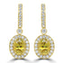 4.61ct Sphene Earring with 1.33ct Diamonds set in 14K Yellow Gold