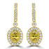 4.61ct Sphene Earring with 1.33ct Diamonds set in 14K Yellow Gold