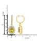 4.61ct Sphene Earring with 1.33ct Diamonds set in 14K Yellow Gold