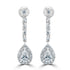 0.6ct Diamond Earring with 0.44ct Diamonds set in Platinum 950