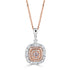 0.24ct Pink Diamond Pendant with 0.94tct Diamonds set in 14K Two Tone Gold