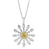 0.52ct Yellow Diamond Pendant with 1.73tct Diamonds set in 14K Two Tone Gold