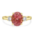 3.37ct Tourmaline Ring with 0.28ct Diamonds set in 14K Rose Gold