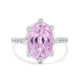 7.49ct Kunzite Ring with 0.29ct Diamonds set in 14K White Gold