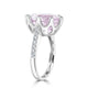 7.49ct Kunzite Ring with 0.29ct Diamonds set in 14K White Gold