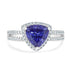 3.17ct Tanzanite Ring with 0.28ct Diamonds set in Platinum 950