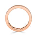 Three Row Channel Set 1.23Tct Pink Diamond Band In 14Kt Rose Gold