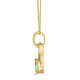 1.29ct Sapphire Pendant with 0.11tct diamonds set in 18K yellow gold