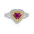 1.05ct Ruby Ring with 0.49tct Diamonds set in 18K Two Tone Gold