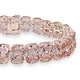 37.44tct Morganite Bracelet with 1.46tct Diamonds set in 14K Rose Gold
