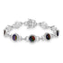 7.35tct Ammolite Bracelet with 0.24tct Diamonds set in 14K White Gold