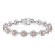 1.11tct Pink Diamond Bracelet with 3.18tct Diamonds set in 14K Two Tone Gold