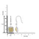 0.44tct Yellow Diamond Earring with 1.05tct Diamonds set in 18KW & 22KY Two Tone Gold
