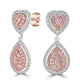 0.22tct Diamond Earring with 1.23tct Diamonds set in 14K Two Tone Gold