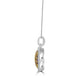 0.74tct Pink Diamond Pendant with 1.11tct Diamonds set in 14KW/22KY Two Tone Gold
