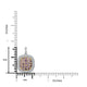 0.74tct Pink Diamond Pendant with 1.11tct Diamonds set in 14KW/22KY Two Tone Gold