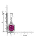 1.86ct Ruby Pendant with 0.2tct Diamonds set in 14K White Gold