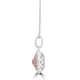 0.14ct Pink Diamond Pendants with 0.69tct Diamond set in 14K Two Tone Gold