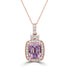 2.78ct Diaspore Pendants with 0.46tct Diamond set in 18K Rose Gold
