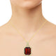 20.79ct Citrine Pendant with 0.54tct Diamonds set in 18K Yellow Gold