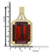 20.79ct Citrine Pendant with 0.54tct Diamonds set in 18K Yellow Gold
