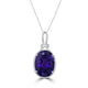 17.06ct Amethyst Pendant with 0.47tct Diamonds set in 18K White Gold