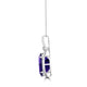 17.06ct Amethyst Pendant with 0.47tct Diamonds set in 18K White Gold