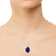 17.06ct Amethyst Pendant with 0.47tct Diamonds set in 18K White Gold