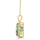 25.53ct Prasiolite Pendant with 0.48tct Diamonds set in 18K Yellow Gold