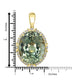 25.53ct Prasiolite Pendant with 0.48tct Diamonds set in 18K Yellow Gold