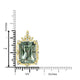 17.7ct Prasiolite Pendant with 0.26tct Diamonds set in 18K Yellow Gold