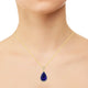 11.84ct Amethyst Pendant with 0.4tct Diamonds set in 18K Yellow Gold