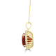 9.19ct Citrine Pendants with 0.73tct Diamond set in 18K Yellow Gold