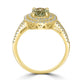 1.64ct Sapphire Ring with 0.44tct Diamonds set in 18K Yellow Gold