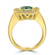 1.83ct Tourmaline Ring with 0.28tct Diamonds set in 14K Yellow Gold