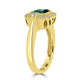 1.83ct Tourmaline Ring with 0.28tct Diamonds set in 14K Yellow Gold