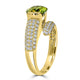 3.08ct Sphene Ring with 0.63tct Diamonds set in 14K Yellow Gold