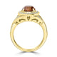 2.64ct  Sapphire Rings with 0.43tct Diamond set in 14K Yellow Gold