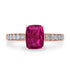 1.47ct Rubellite Ring with 0.24tct Diamonds set in 14K Rose Gold