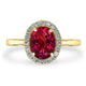 1.94ct Tourmaline Ring with 0.22tct Diamonds set in 14K Yellow Gold